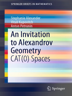 cover image of An Invitation to Alexandrov Geometry